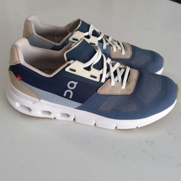 On Cloud Drift Metal Navy athletic training running shoes size 8.5 - Picture 2 of 9